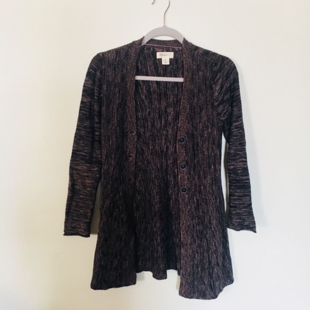 Long grey cardigan